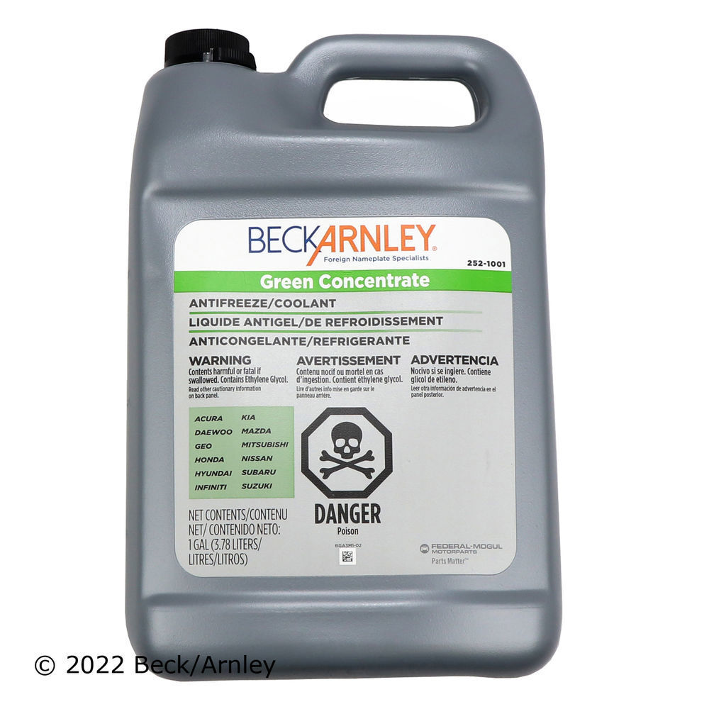 Engine Coolant / Antifreeze Beck/Arnley 252-1001