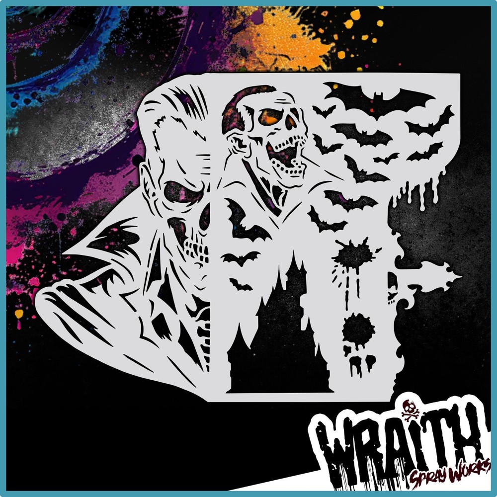 Vampire Curse - Reusable Airbrush Stencil Template