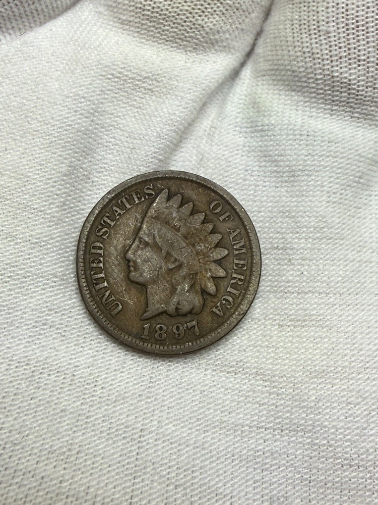 1897 Indian Head Cent Circulated Coin