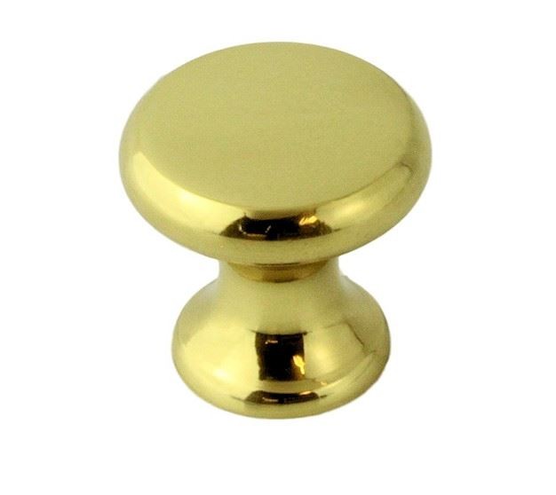 3/4" Classic Small Knob Solid Brass