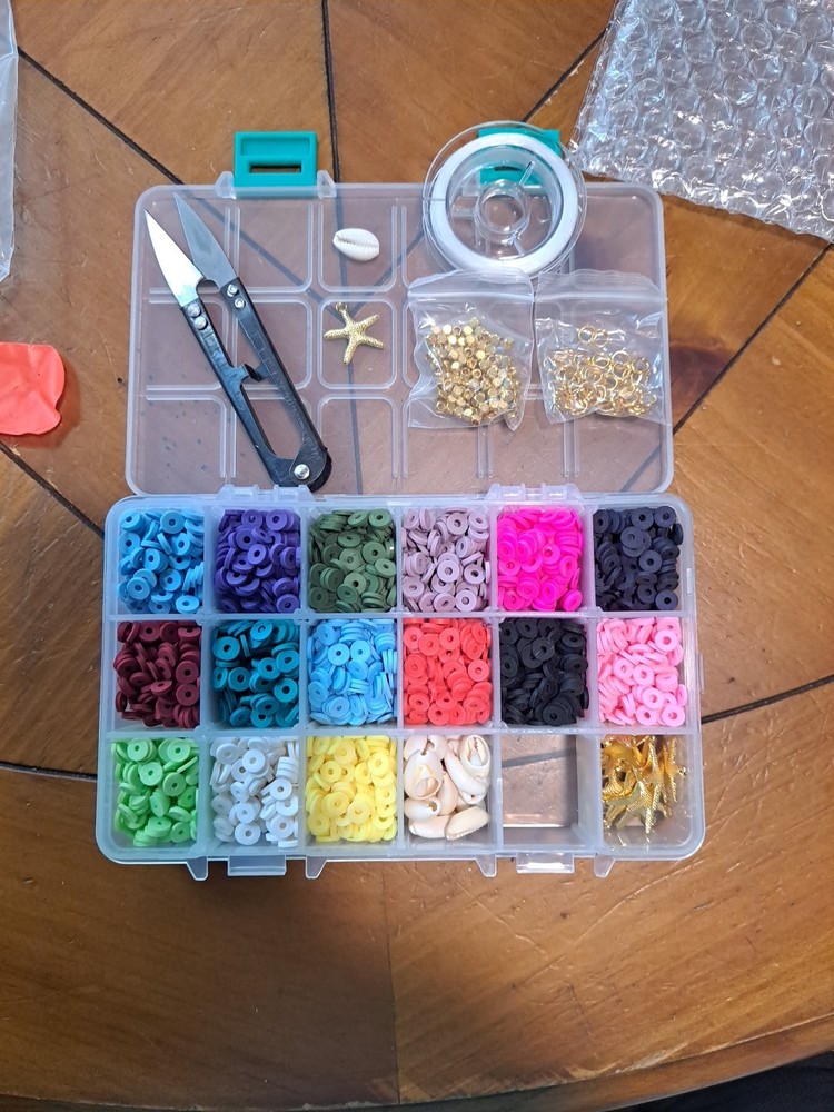 Jewelry Making Kit. starfish, shells 6mm