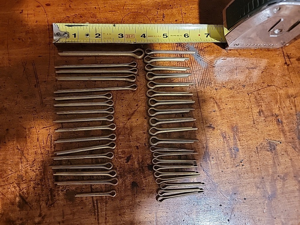 BRASS COTTER PINS 37 PC VARIETY PACK NEW