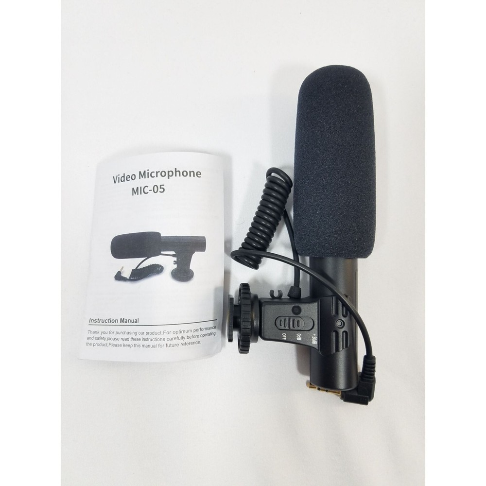 MIC-05 Camera Microphone For SLR DSLR Video Vlog Record Interview