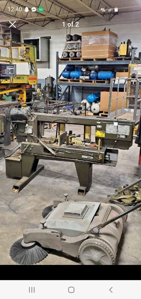 metal cutting bandsaw used