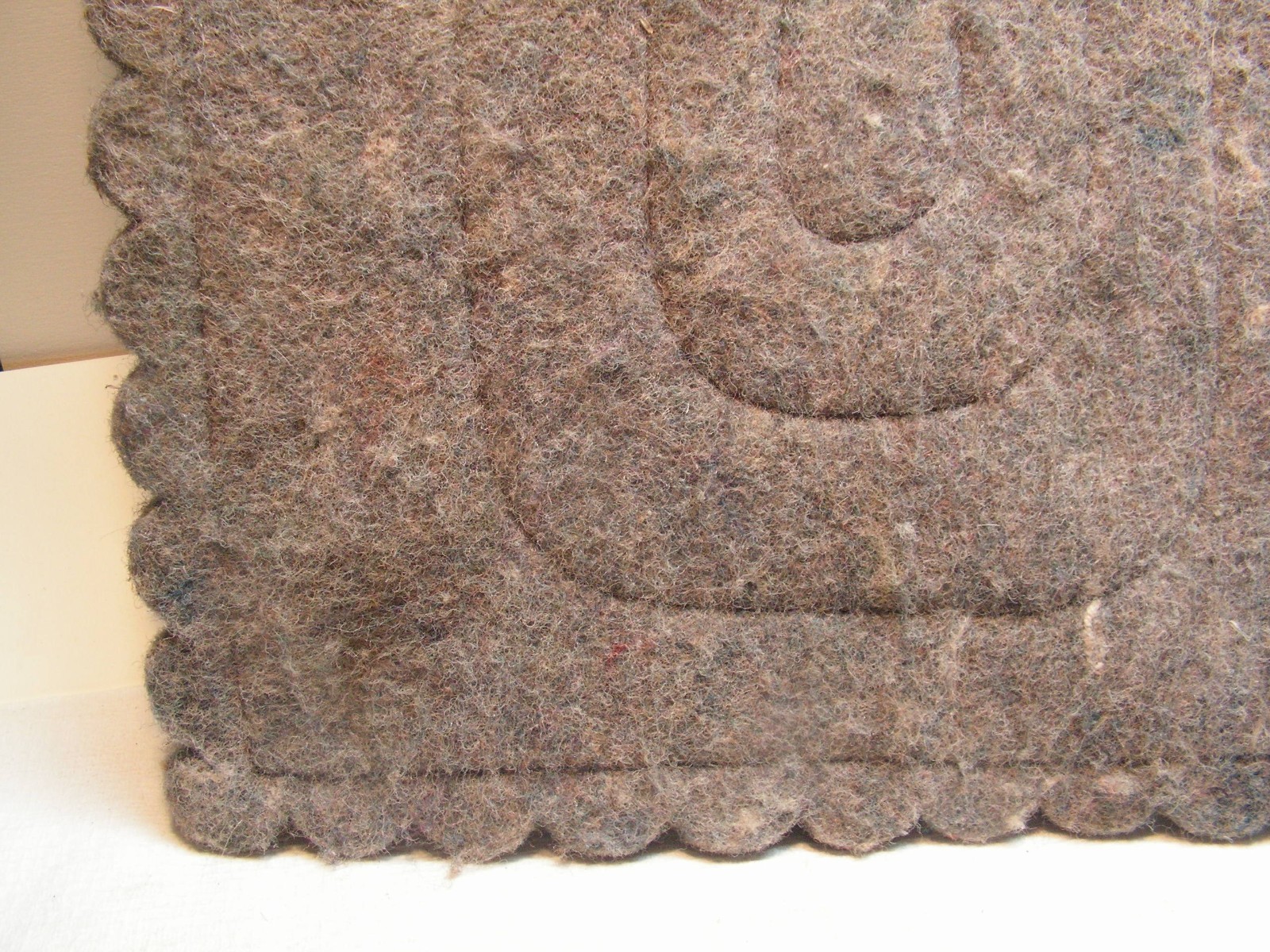 Vintage Saddle Pad Blanket Small Pony Southwestern 16 1/2" x 16" X 7/8" Leather