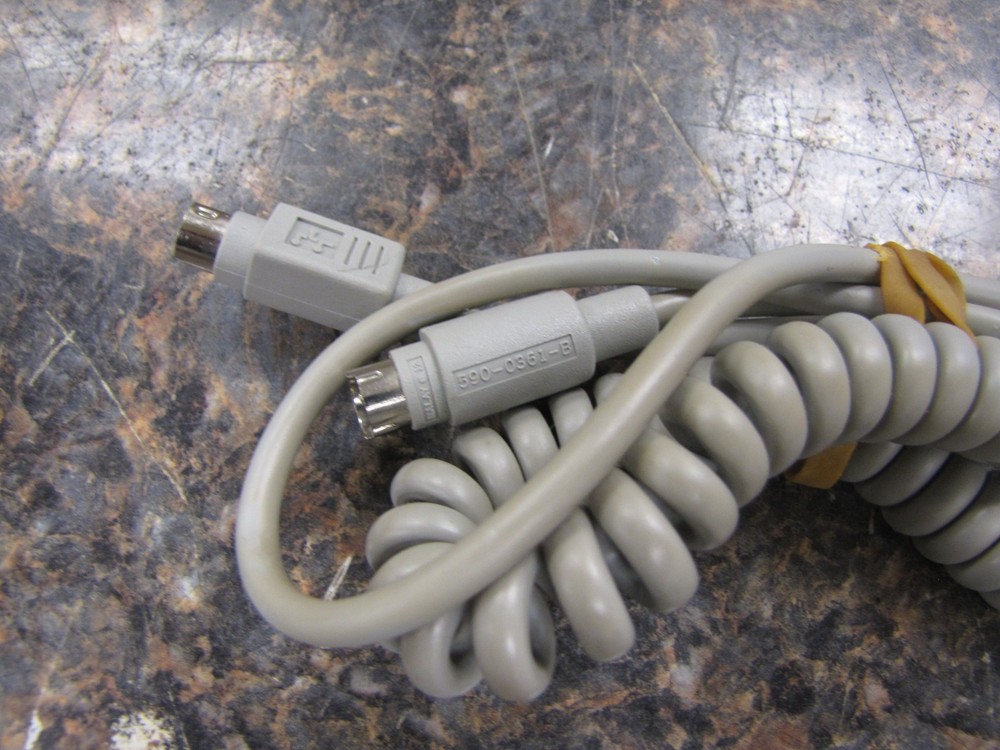 Vintage Apple 590-0361-B ADB Coiled Keyboard Cable - Quantity