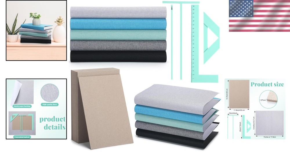 Complete Book Binding Kit: 34 Pcs Supplies