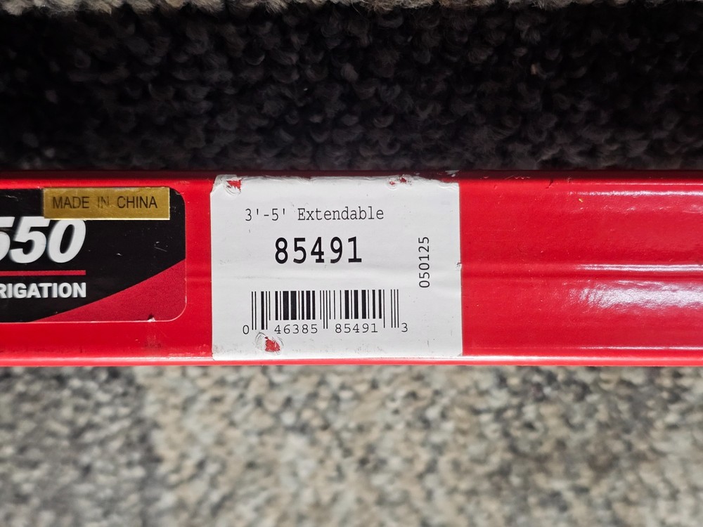 Kenyon 85491 Adjustable Operating Wrench 3'-5' Extendable Welded Handle Red