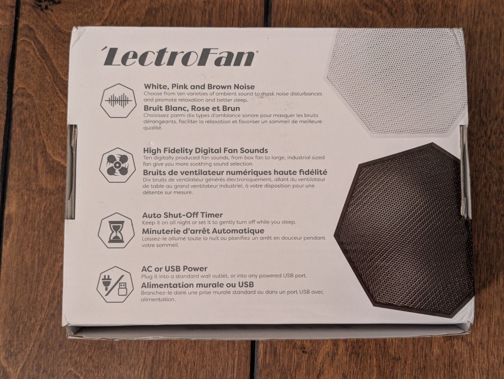 LectroFan ASM1007 White Noise Machine - White