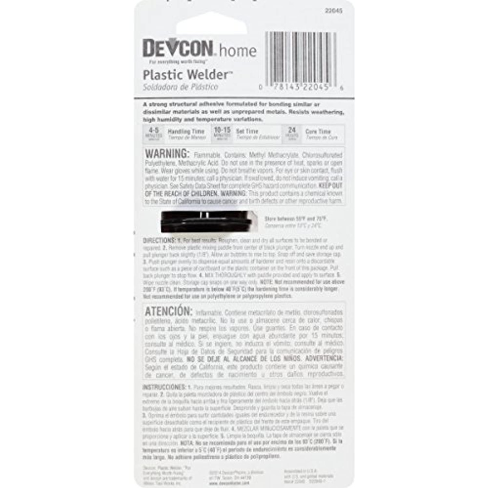 Devcon 22045 Plastic Welder - 25 ml Dev-Tube