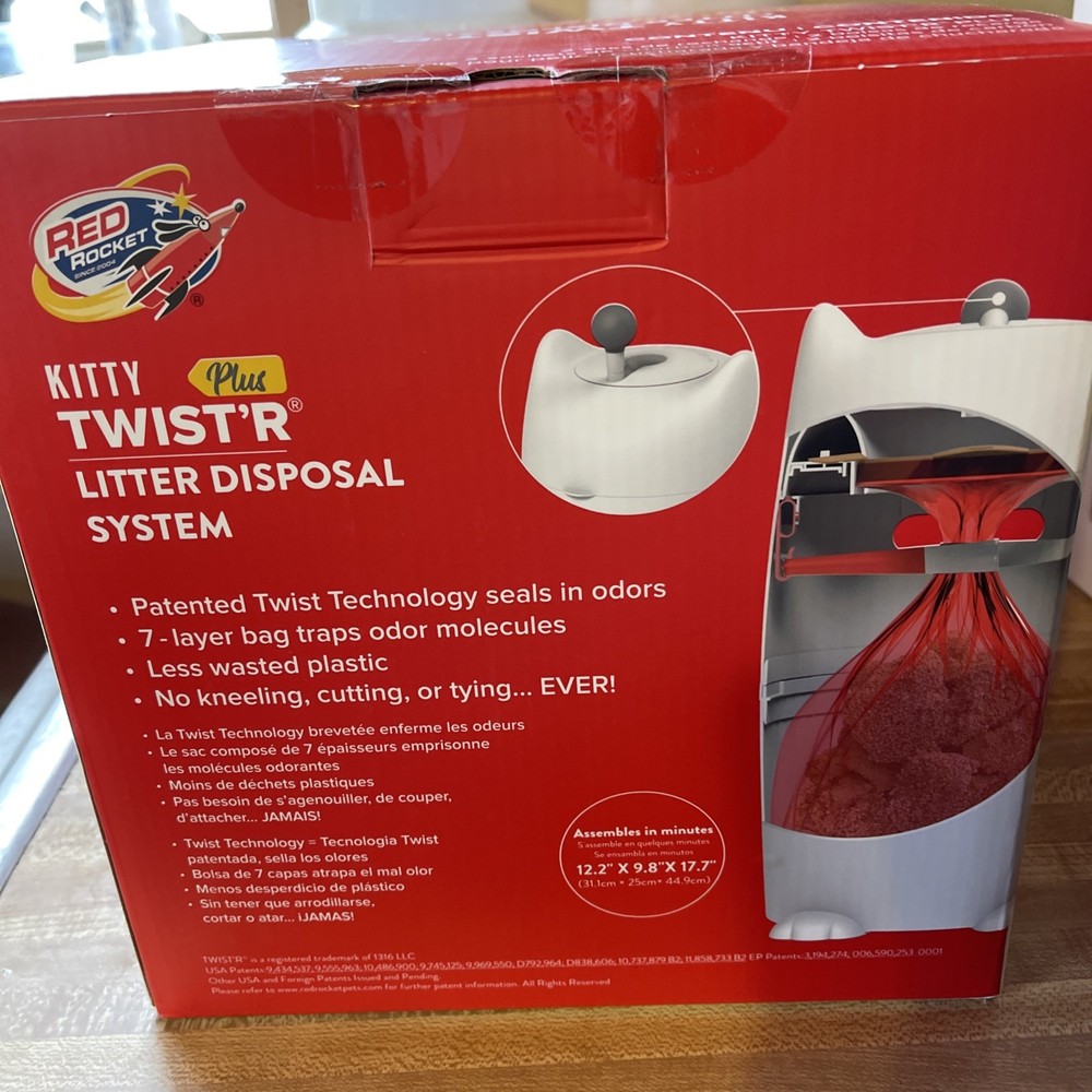 Kitty Twister Litter Disposal System Red Rocket