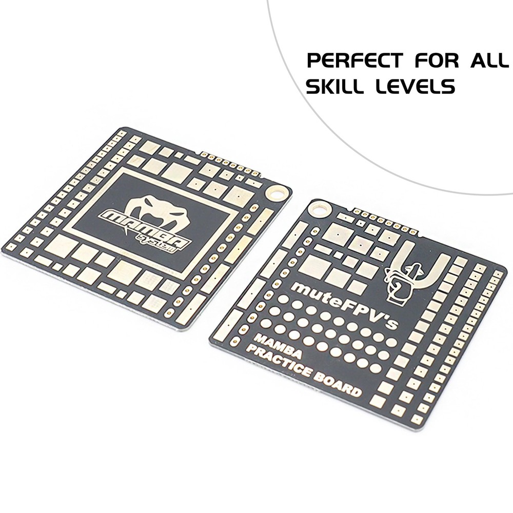 FPV Soldering Practice Board Set - Double Sided Drone Flight Controller & ESC...