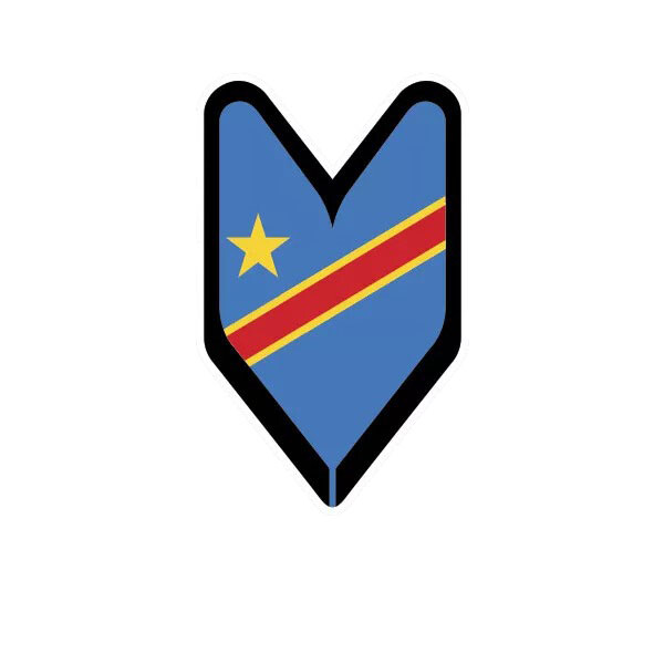 Congolese Driver Badge Sticker Decal