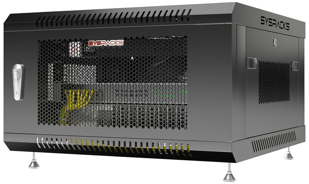 Server Rack 6U Wall Mount Cabinet Locking Networking Data Enclosure VENTED Door