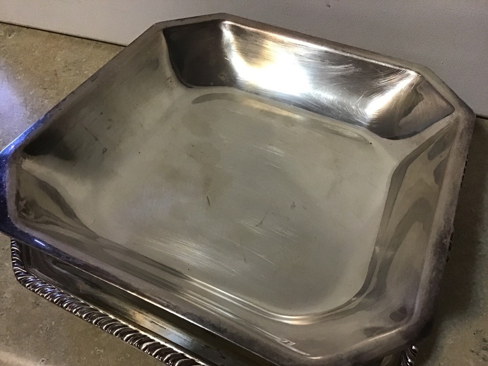 Vintage Sheffield Silver Co Silver Plate Covered Dish Server USA