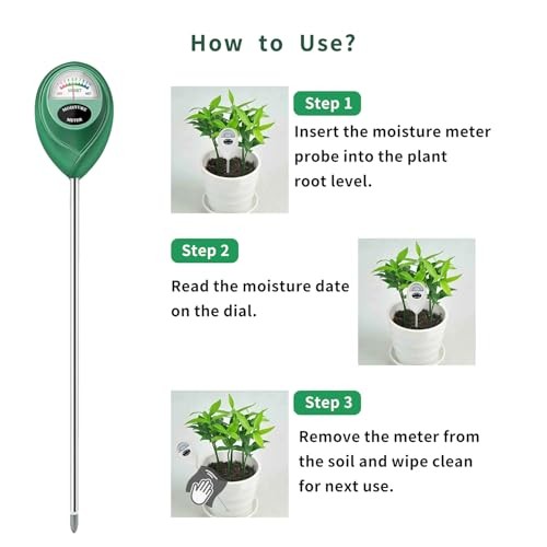 Soil Moisture Meter, 2 Pack Long Probe Soil Moisture Green-Longprobe-2Pack
