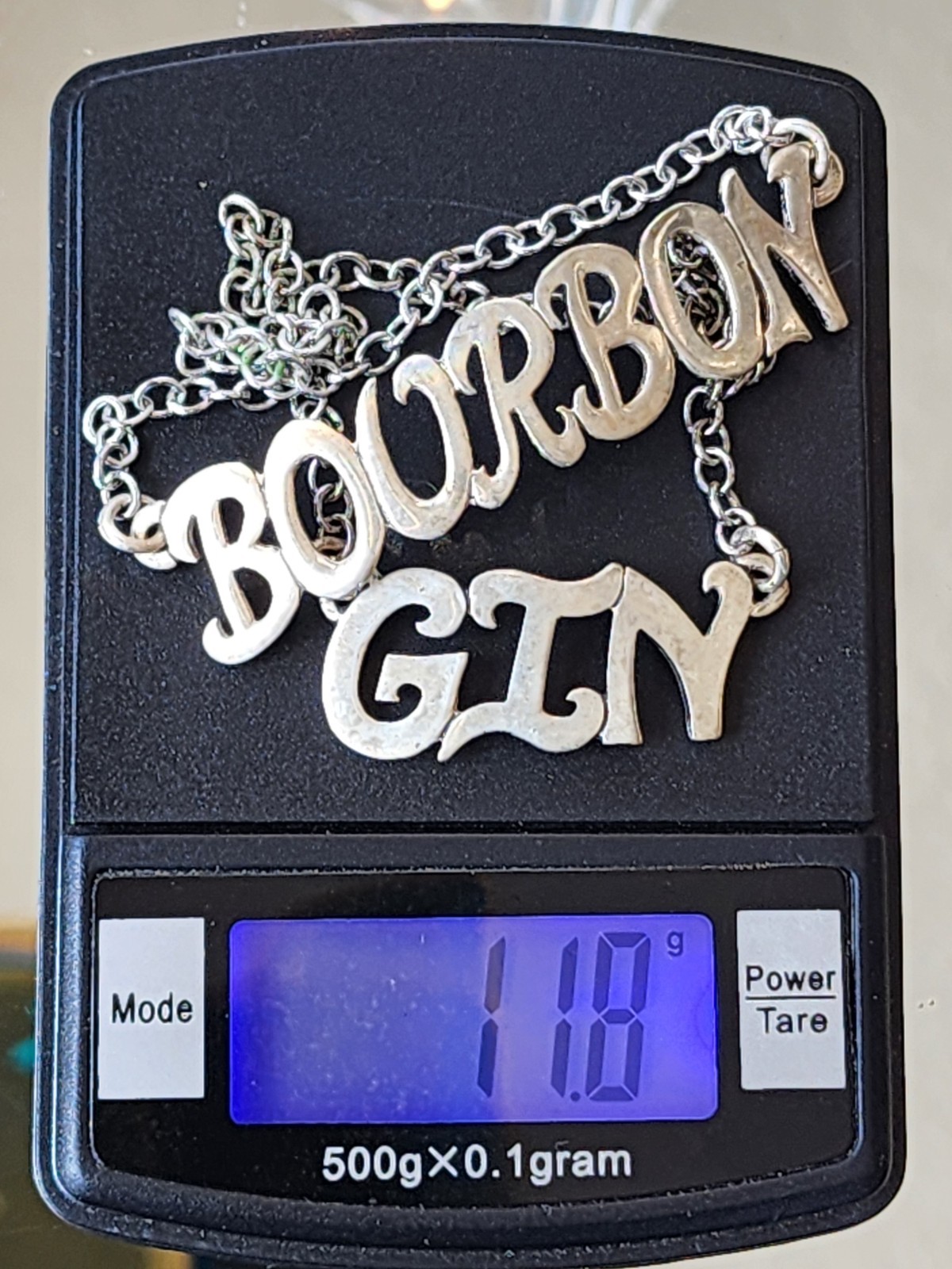 🍸Vintage DOSKOW Sterling Silver Bourbon Gin Liquor Bottle Tags-11.8 g-Not Scrap