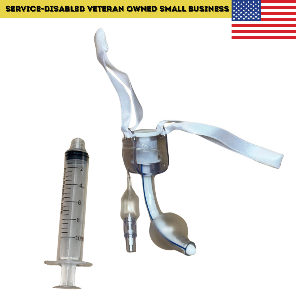 10-Pack – Size 7.0mm Cuffed Tracheostomy Tubes with Disposable Inner Cannula (St