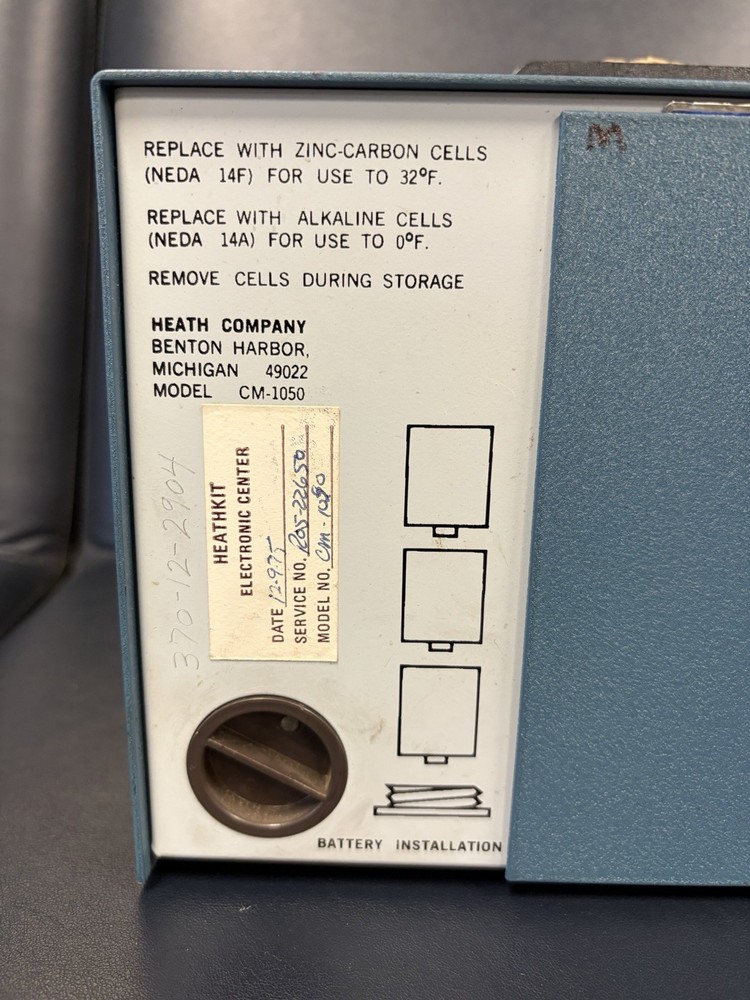 Heathkit Engine Analyzer Model CM-1050 + Manual And Connections! Working