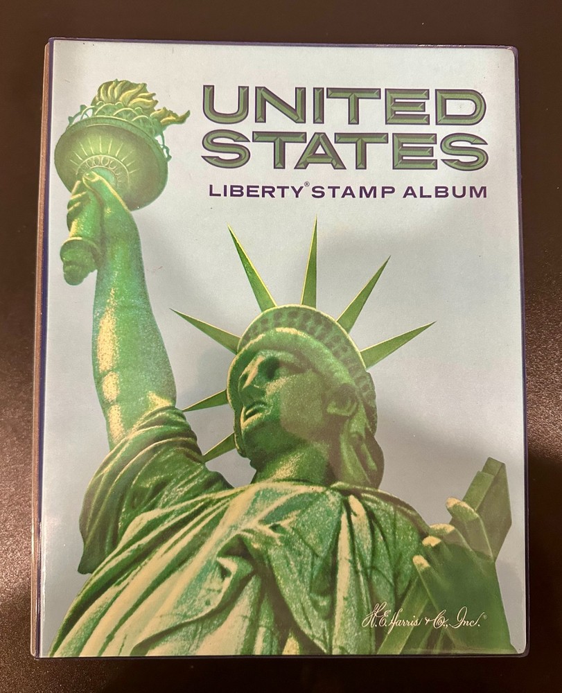 US Liberty Stamp Album 1978 H.E. Harris - Mix of Used/Unused Stamps