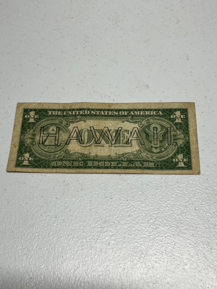 1935A WWII Hawaii 1$ emergency note