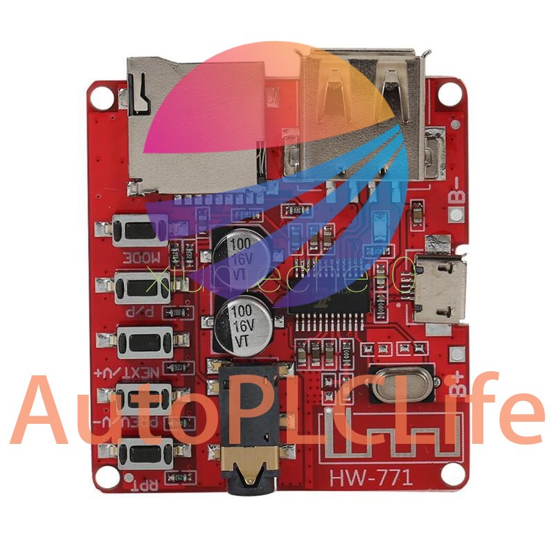 Bluetooth 4.1 Audio Decoder MP3 Player Board Micro USB TF SD Card Module 3.7V-5V
