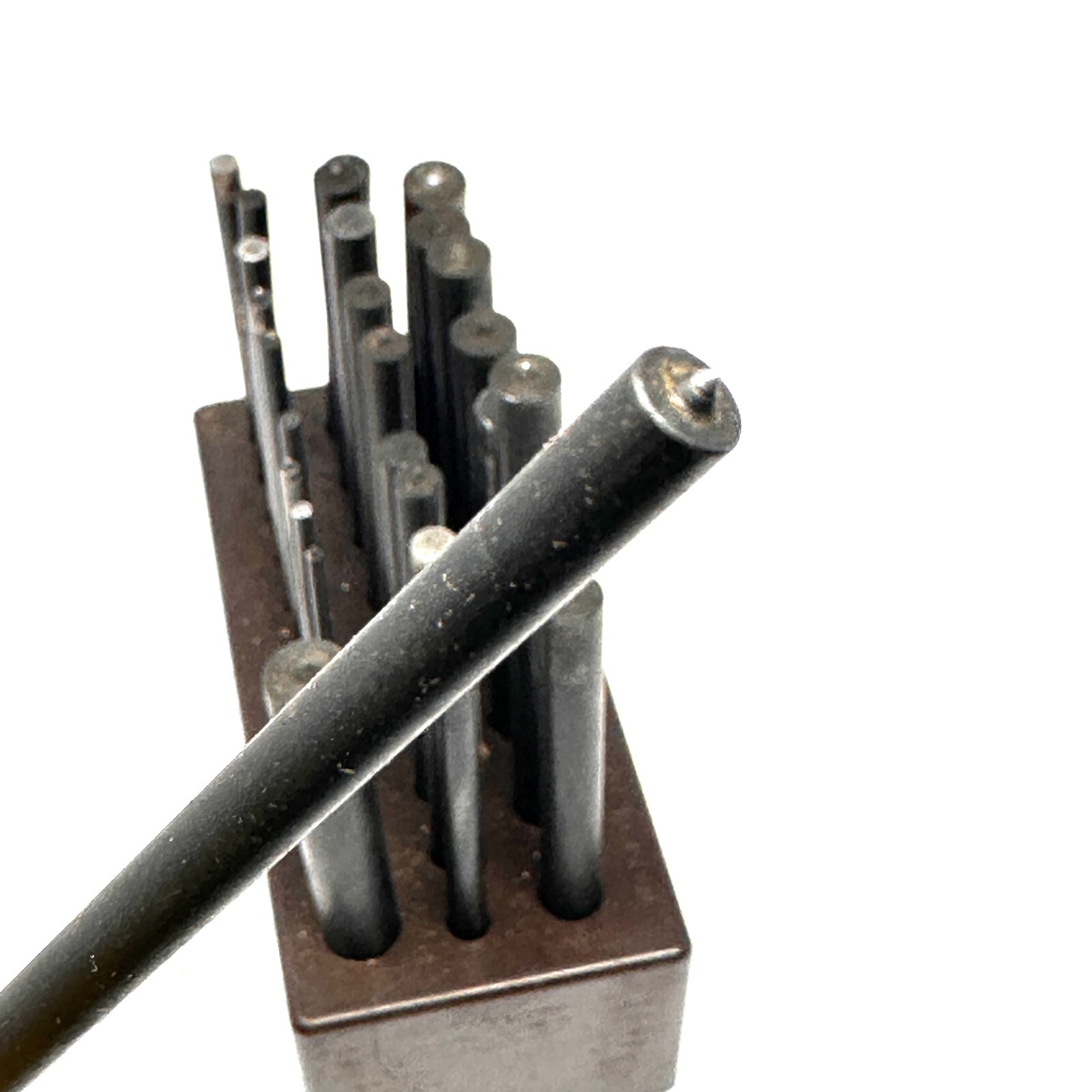 Vintage 27 pc Precision Transfer Punch Set with Stand - 3/32" to 1/2"