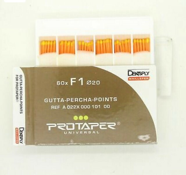 Dentsply Protaper Universal F1 Gutta Percha Points Box of 60 Dental Endo