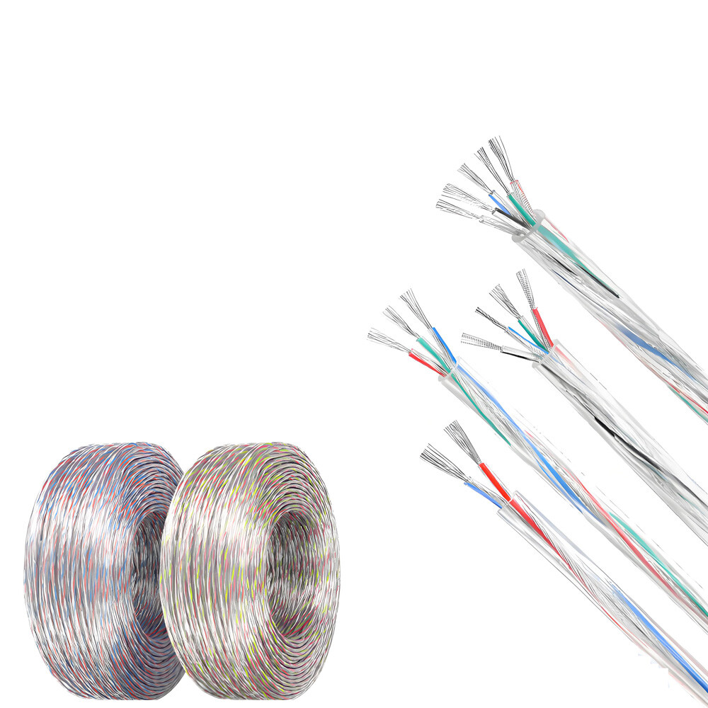 2-5 Core Transparent Flexible Cable 16-28 AWG Stranded Electrical Flex Wire LED