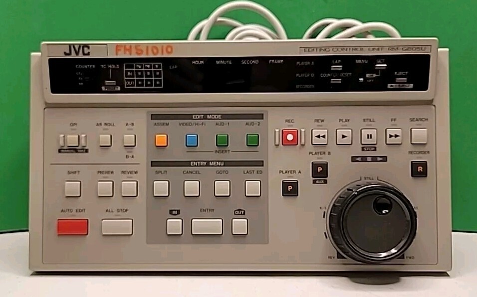 JVC Video Editing Controller - Model RM-G805U - Analog Format.