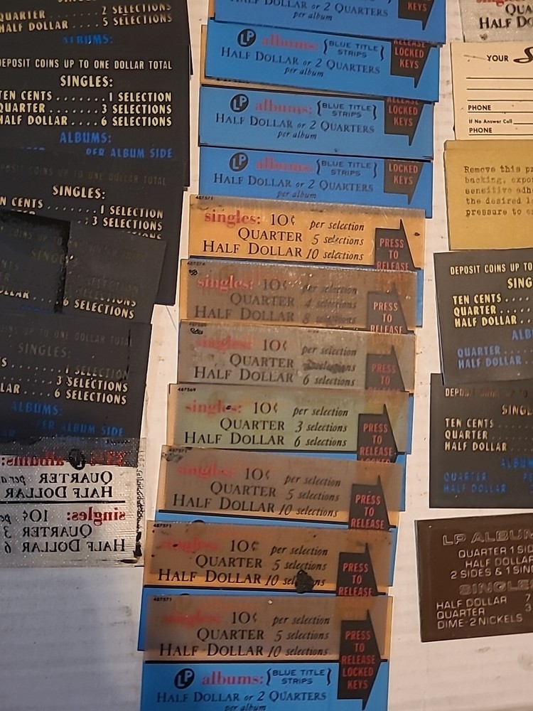 Jukebox Pricing Window Lot