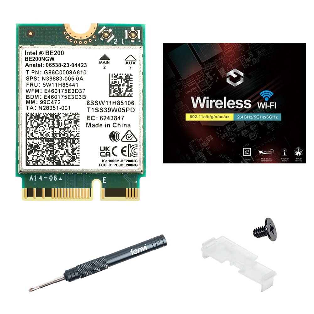 Wi-Fi 7 Intel BE200NGW NGFF Interface Bluetooth 5.4 for PC Wireless Network Card