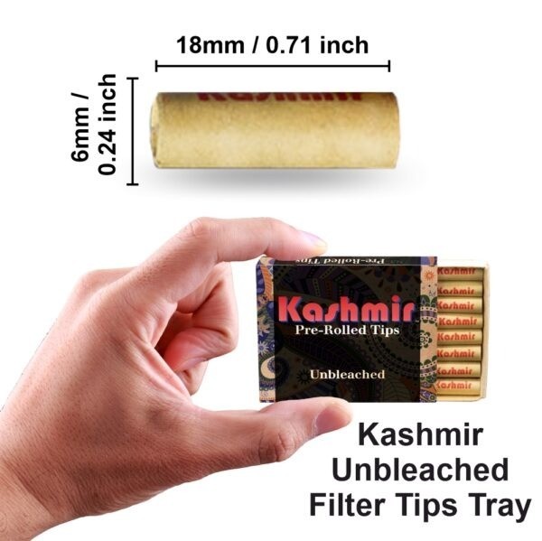 Filter Tips Unbleached Pre Rolled Filter Tips 20 Packs - 21CT each Rolling Tips