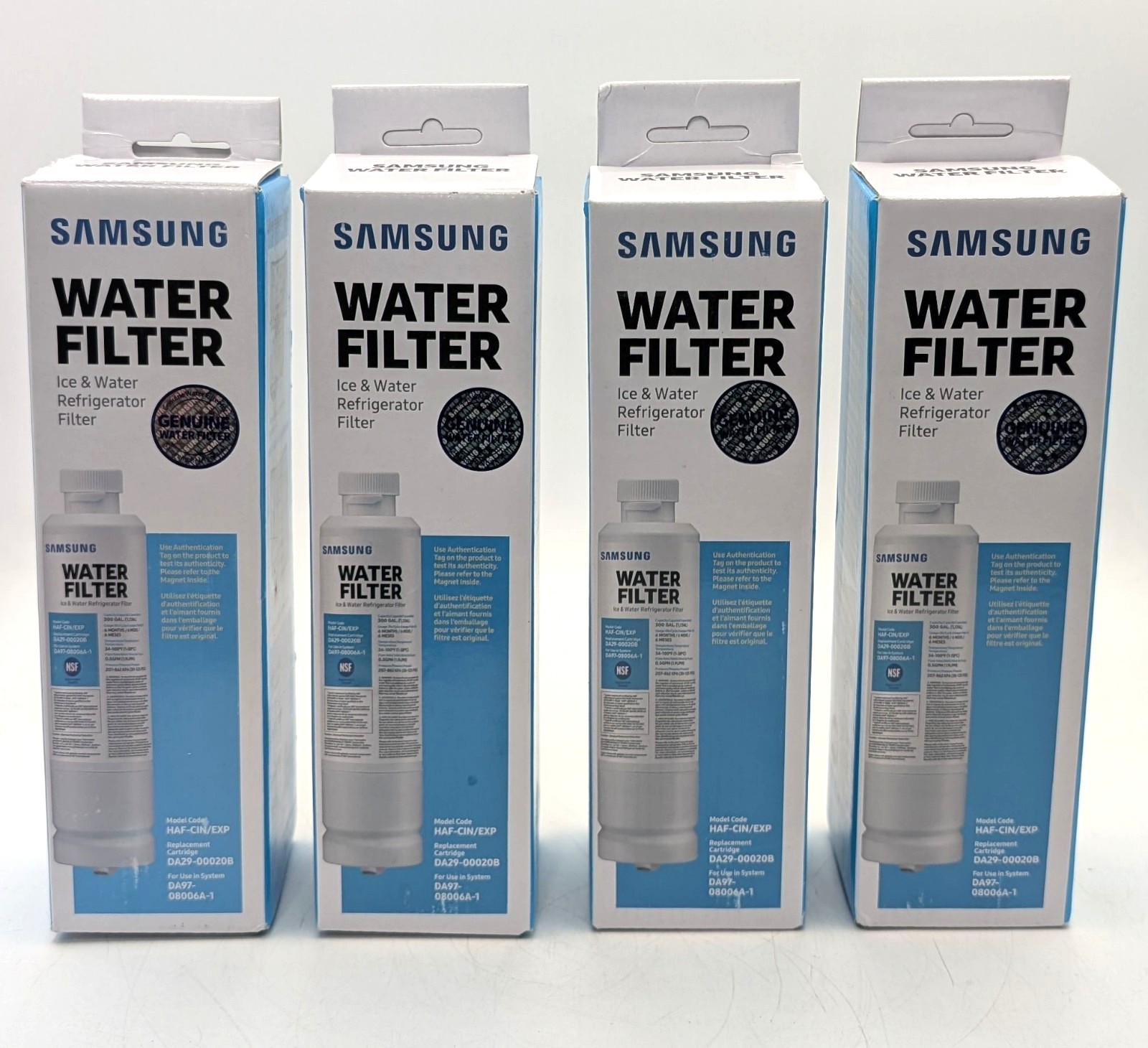 Samsung Refrigerator Water Filter HAF-CIN/EXP DA29-00020B - 4 PACK