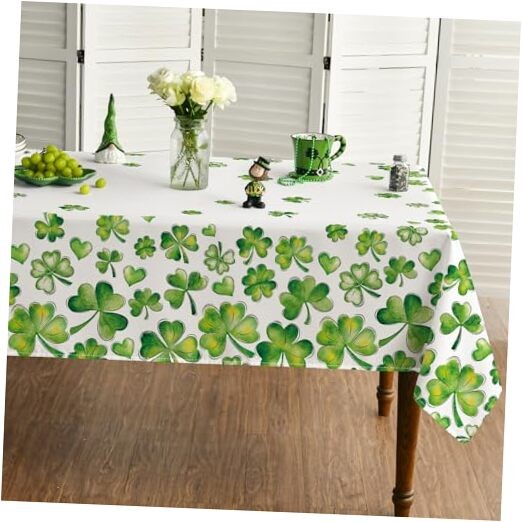 St. Patrick's Day Rectangular Tablecloth 60×120 60" x 120" (Rectangular) Green