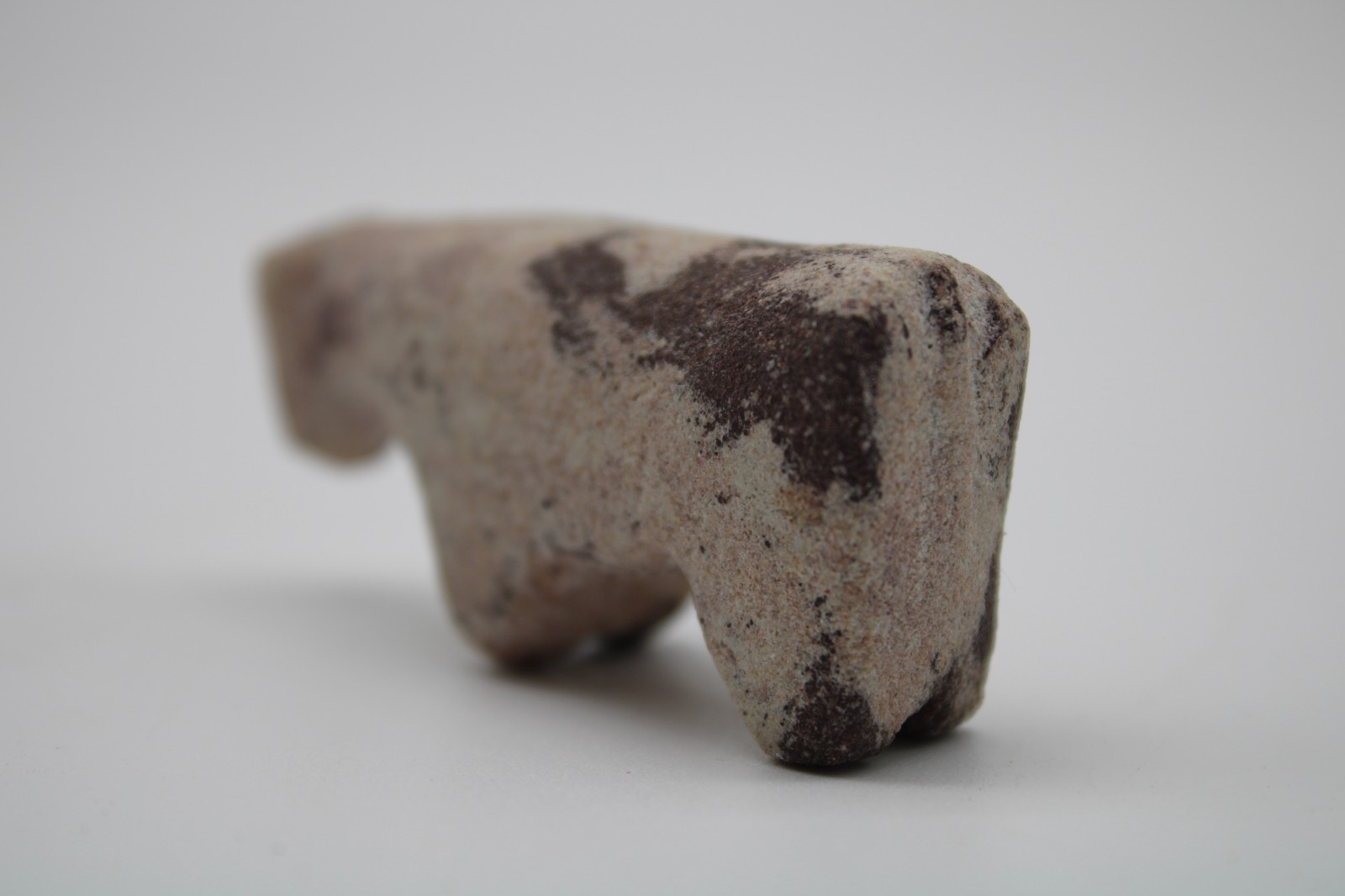 Early Native Zuni Stone Horse Fetish Set With Silver Mercury Dime Bag