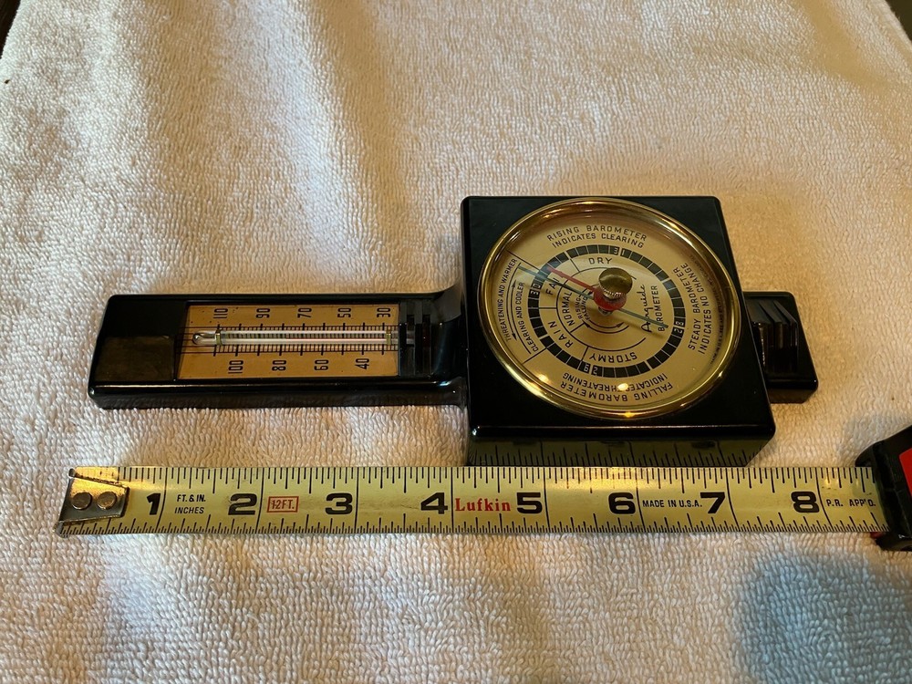 Vintage Airguide Barometer Thermometer