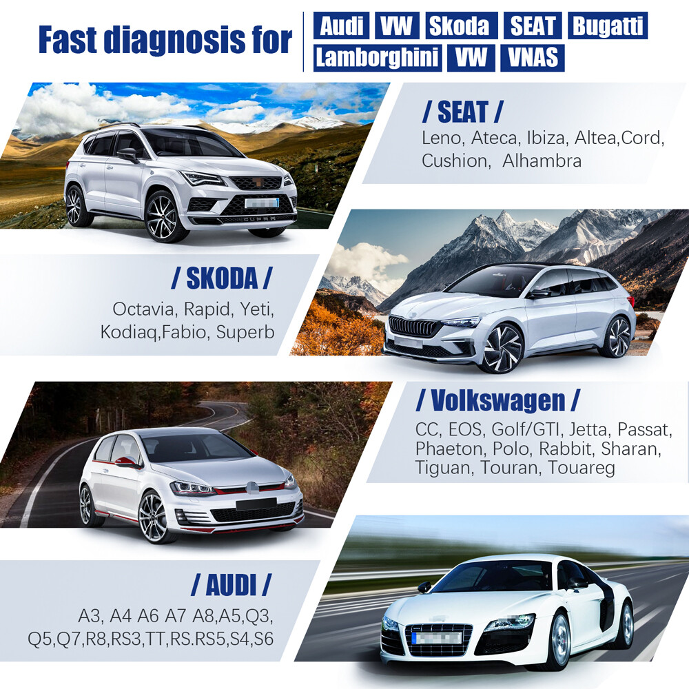 ANCEL VD700 Car OBD2 Scanner All System Diagnostic Code Reader ABS SRS EPB Oil