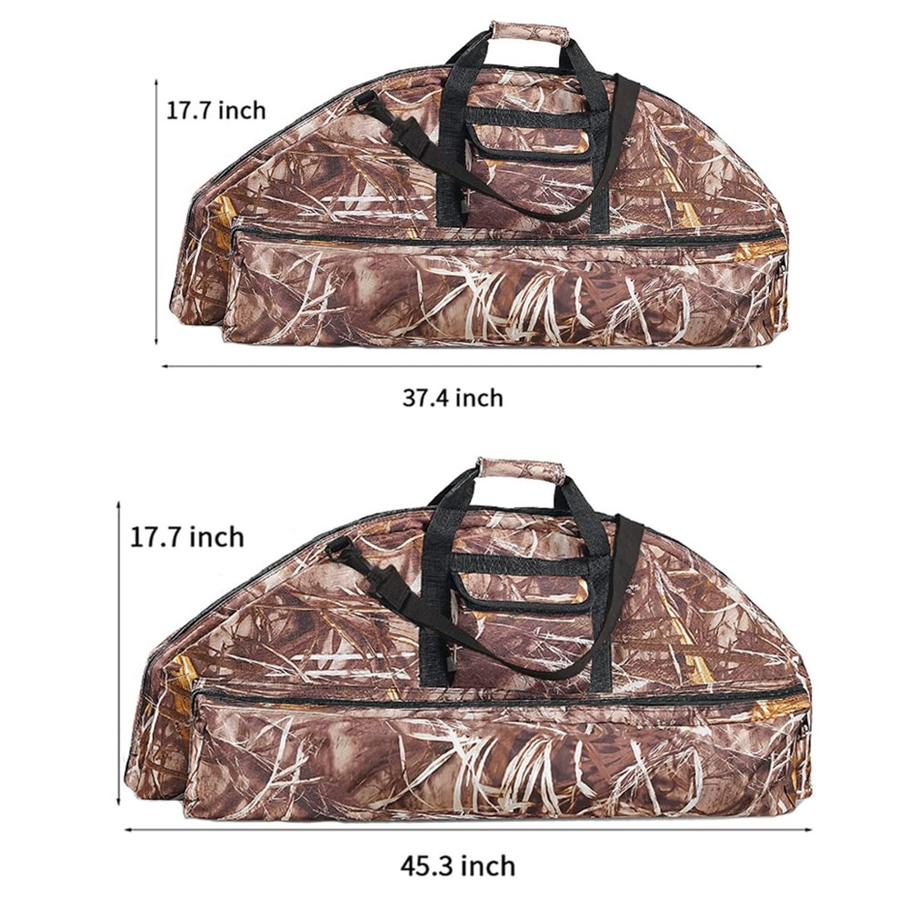 Lightweight Soft Compound Bow Case with Pockets, 600D Water-Resistant Archery...