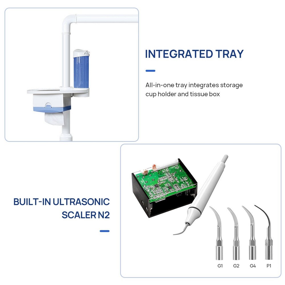 Dental Unit Surgery Chair Unit Computer Controlled DC Motor with Doctor's Stool
