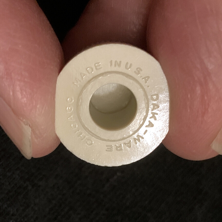Vintage ivory cream Daka-Ware Dakaware guitar knobs Kay Harmony Silvertone