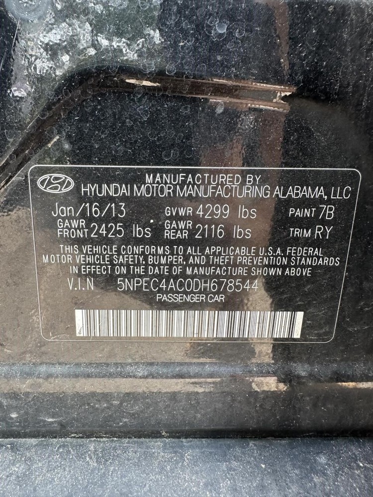 SONATA 2013 Door Lock Actuator OEM