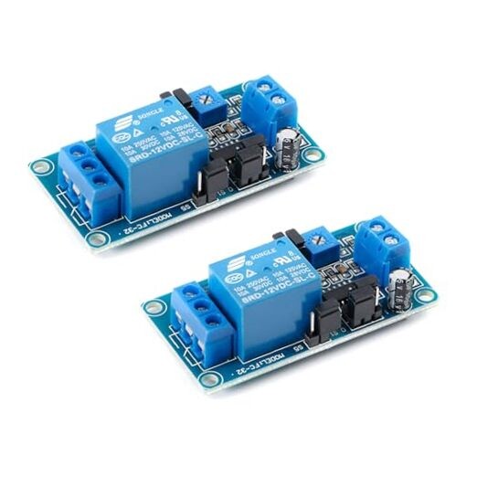 2Pcs DC 12v Delay Relay Module for Smart Home Delay Relay Switch with Time