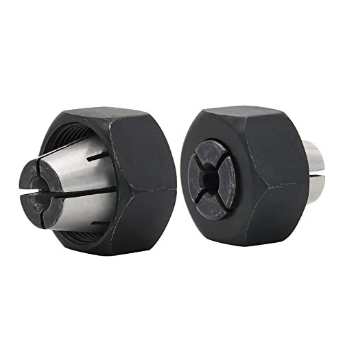 Router Collet Kit 1/4" & 1/2" - Compatible with Porter Cable Models - 2 Pack