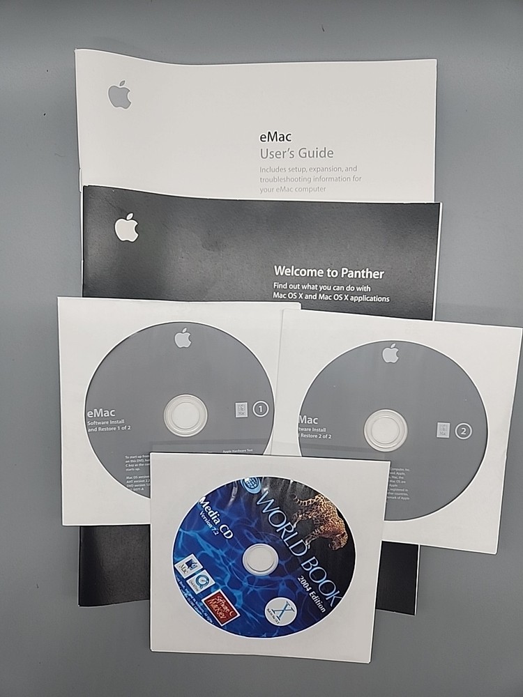 Apple eMac User Guide Software 2004 Install and Restore OS X 10.3.4