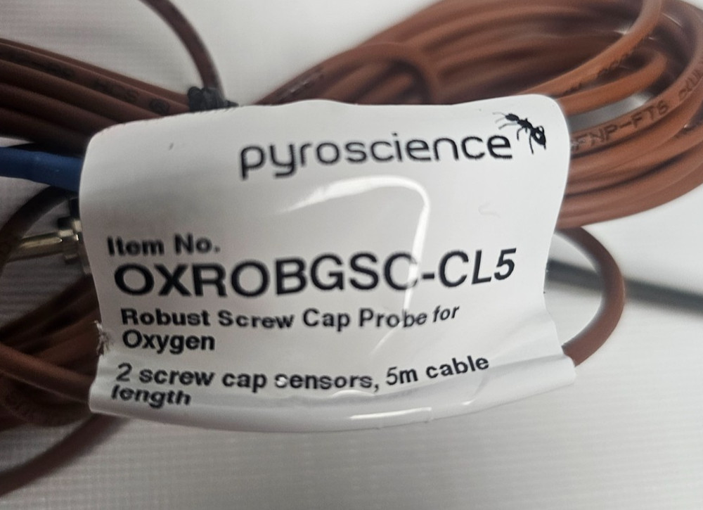 PyroScience OXROBGSC-CL5 Oxygen Probe Robust Screw Cap Sensor 5m Cable