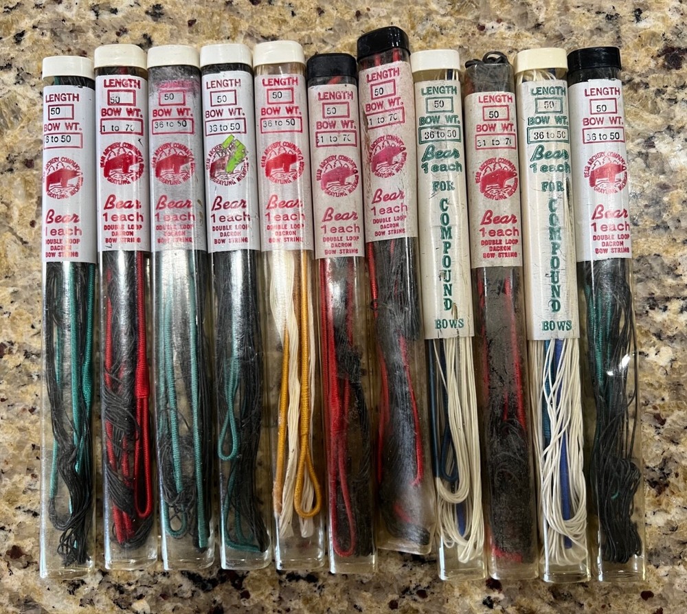 Vintage Bear Archery 50 AMO Bow String Alaskan Compound