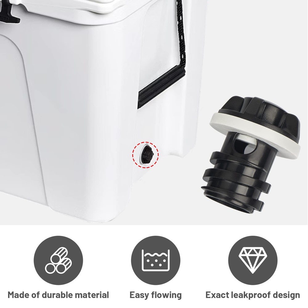 Cooler Drain Plug 2 Pack - Compatible with Yeti RTIC Coolers