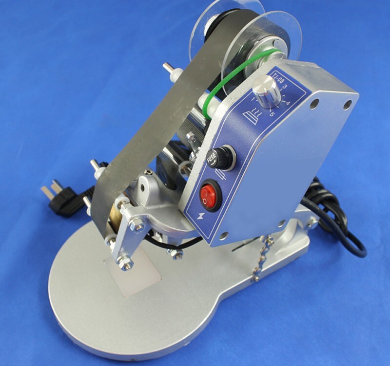 110V 40W Hand Press Ribbon Coding Machine for Packaging Material Coding