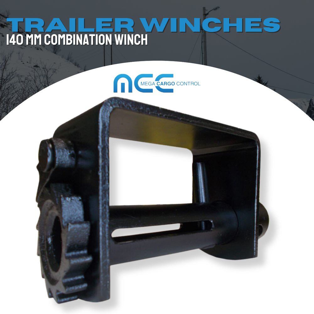 1 Pack Combination Weld-On Winch Flatbed Trailer Winch for 2" - 4" Winch Strap